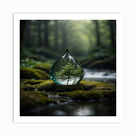 Moss In A Glass Art Print