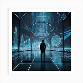 Futuristic Businessman 19 Art Print