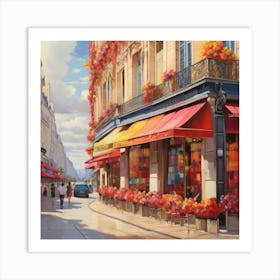 Paris Street Scene. 1 Art Print