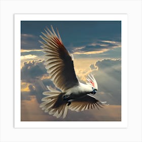 Cockatoo In Flight Art Print