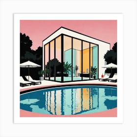 House By The Pool 9 Art Print