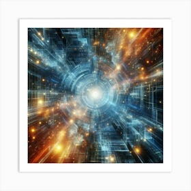 Futuristic Space tripp Art Print