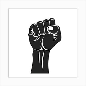 Black Fist Art Print