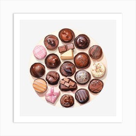 Chocolates 1 Art Print