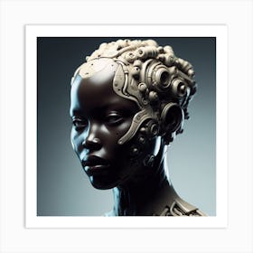 Robot Woman Art Print