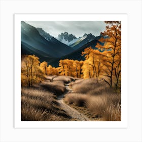 Autumn In New Zealand Art Print