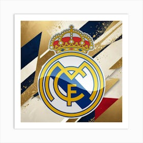 Real Madrid CF Logo Wall Art 4 Art Print