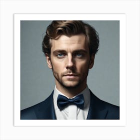 Portrait Of A Man In A Suit Art Print