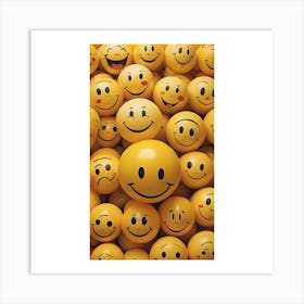 Smiley Faces Art Print