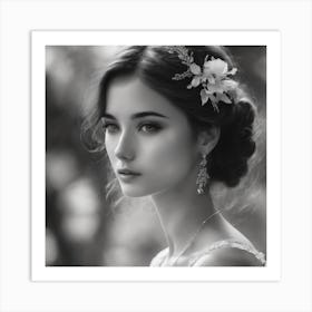 Black And White Portrait Art Print