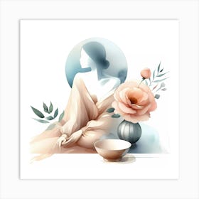 Buddhist Woman Art Print