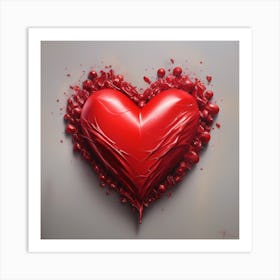 Red Heart Art Print