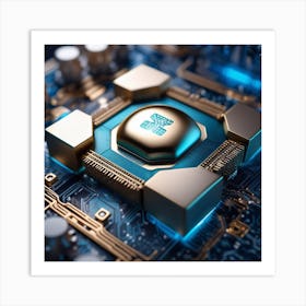 Cpu chip 1 Art Print