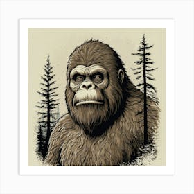 Bigfoot 6 Art Print