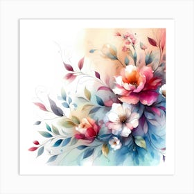 Floral Painting 4 Art Print