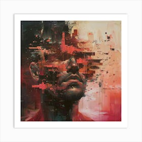 'A Man With A Face' Art Print