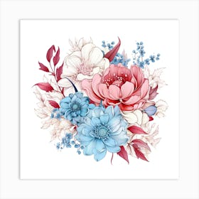 Floral Bouquet 16 Art Print