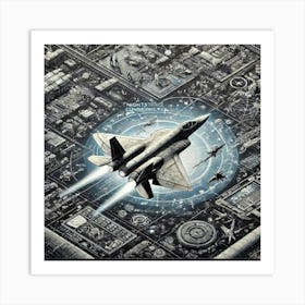 Nightstrike Stealth Fighter Recon Iron Commonwealth Art Print