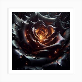 Dark Rose 3 Art Print