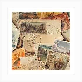 Postage Stamps 22 Art Print