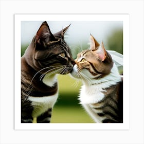 Cats Wedding Art Print