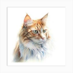 Chantilly Tiffany Cat Portrait 3 Art Print