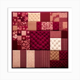 Patchwork patterns Art Print