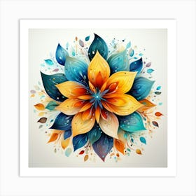 Abstract Flower 5 Art Print