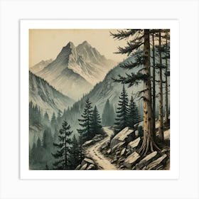 Mountain Road Art Print