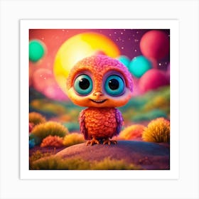 Cute Owl 1 Art Print