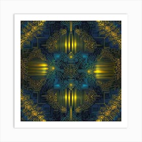 Abstract Fractal Pattern art print Art Print