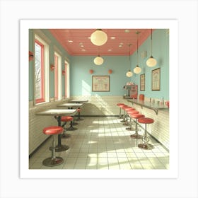 Diner Interior Art Print