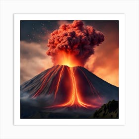 Volcano Eruption 6 Art Print