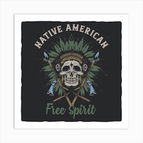 Native American Free Spirit Art Print