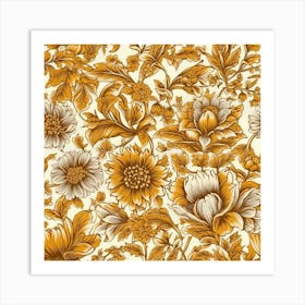 Floral Pattern 3 Art Print