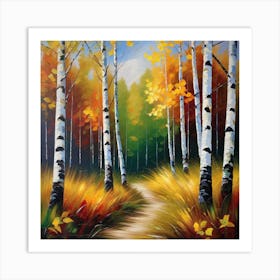 Birch Trees 1 Art Print