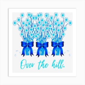 Trending Over The Hill Blue Art Print