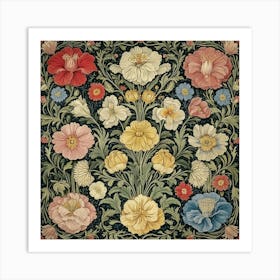 William Morris Floral Tapestry Art Art Print