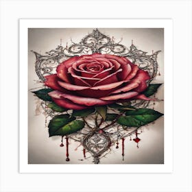 Rose Tattoo Art Print