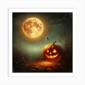 Halloween Pumpkin Art Print