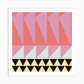 Geometric Triangles Art Print