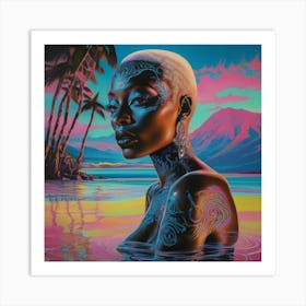 'The Girl In The Water' Art Print