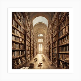 Library 1 Art Print