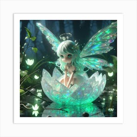 Fairy In The Forest 40 Art Print