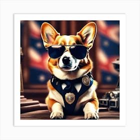 Police Dog 2 Art Print