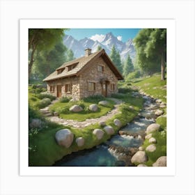 House In The Mountains 14 Art Print