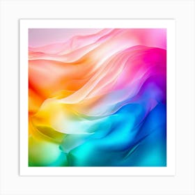 Colorful Brightness Colors Vibrant Pastel Power Gradient Vivid Luminous Radiant Bright S (14) Art Print