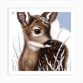 Adorable Little Fawn Art Print