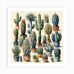 Succulent Splendor Art Print