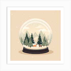 Lapland Finland 1 Snowglobe Art Print